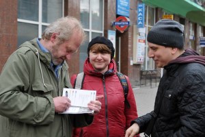 Зустріч з Тарасом Прохасько під час прогулянки Івано-Франківськом, автографсесія